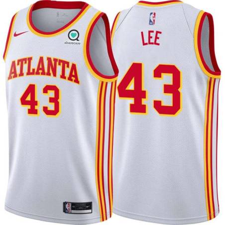 White Clyde Lee Hawks #43 Twill Basketball Jersey FREE SHIPPING