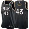 Black_City Sidney Lowe Hawks #43 Twill Basketball Jersey FREE SHIPPING