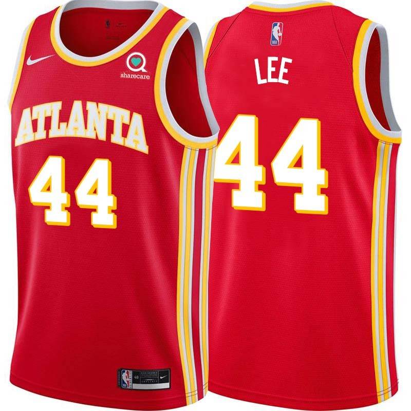 Torch_Red Ron Lee Hawks #44 Twill Basketball Jersey FREE SHIPPING