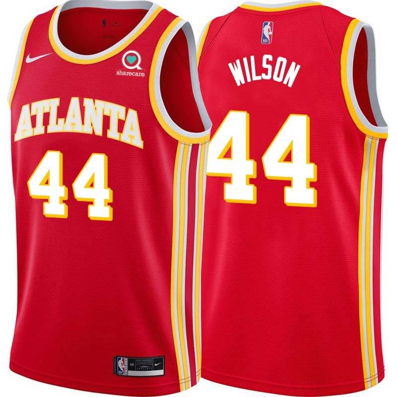 Torch_Red Trevor Wilson Hawks #44 Twill Basketball Jersey FREE SHIPPING