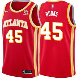 Torch_Red Sean Rooks Hawks #45 Twill Basketball Jersey FREE SHIPPING