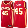 Torch_Red Dexter Pittman Hawks #45 Twill Basketball Jersey FREE SHIPPING