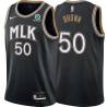 Black_City John Brown Hawks #50 Twill Basketball Jersey FREE SHIPPING