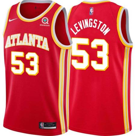 Torch_Red Cliff Levingston Hawks #53 Twill Basketball Jersey FREE SHIPPING