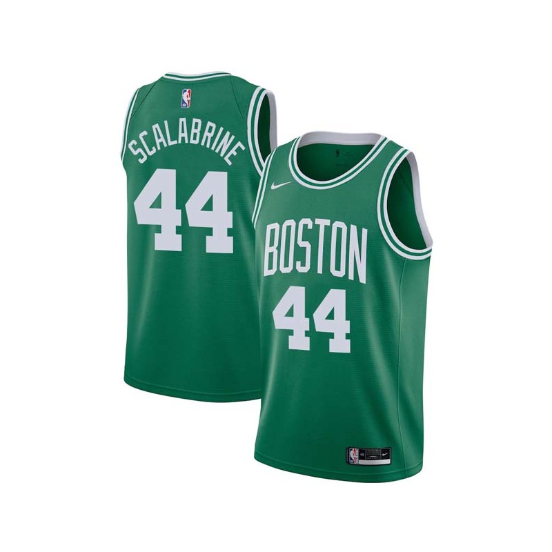 Green Brian Scalabrine Twill Basketball Jersey -Celtics #44 Scalabrine Twill Jerseys, FREE SHIPPING