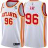 White Don Ray Hawks #96 Twill Basketball Jersey FREE SHIPPING