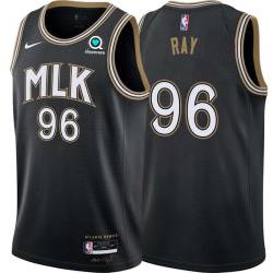 Black_City Don Ray Hawks #96 Twill Basketball Jersey FREE SHIPPING