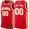 Torch_Red Customized Atlanta Hawks Twill Basketball Jersey FREE SHIPPING