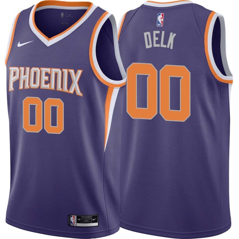 Purple Tony Delk SUNS #00 Twill Basketball Jersey FREE SHIPPING