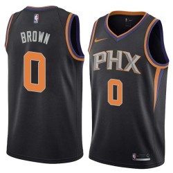 Black Randy Brown SUNS #0 Twill Basketball Jersey FREE SHIPPING