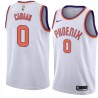 White Isaiah Canaan SUNS #0 Twill Basketball Jersey FREE SHIPPING