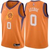 Orange Jalen Lecque SUNS #0 Twill Basketball Jersey FREE SHIPPING