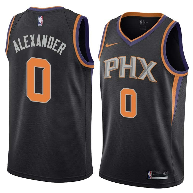 Black Ty-Shon Alexander SUNS #0 Twill Basketball Jersey FREE SHIPPING