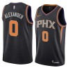 Black Ty-Shon Alexander SUNS #0 Twill Basketball Jersey FREE SHIPPING