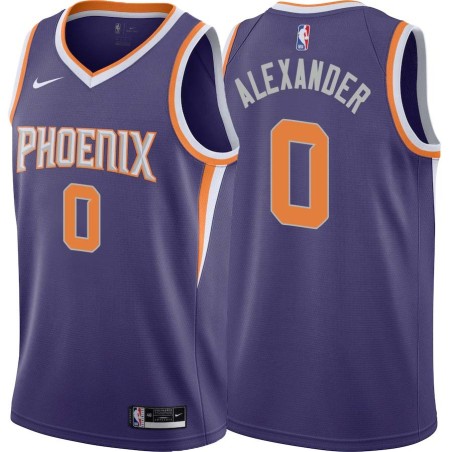 Purple Ty-Shon Alexander SUNS #0 Twill Basketball Jersey FREE SHIPPING