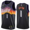 Black_City_The_Valley Mo Layton SUNS #1 Twill Basketball Jersey FREE SHIPPING