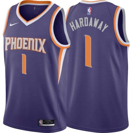 Purple Anfernee Hardaway SUNS #1 Twill Basketball Jersey FREE SHIPPING