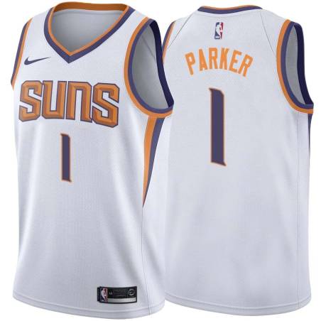 White2 Smush Parker SUNS #1 Twill Basketball Jersey FREE SHIPPING