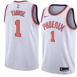 White Yuta Tabuse SUNS #1 Twill Basketball Jersey FREE SHIPPING