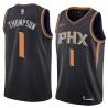 Black Dijon Thompson SUNS #1 Twill Basketball Jersey FREE SHIPPING