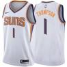 White2 Dijon Thompson SUNS #1 Twill Basketball Jersey FREE SHIPPING