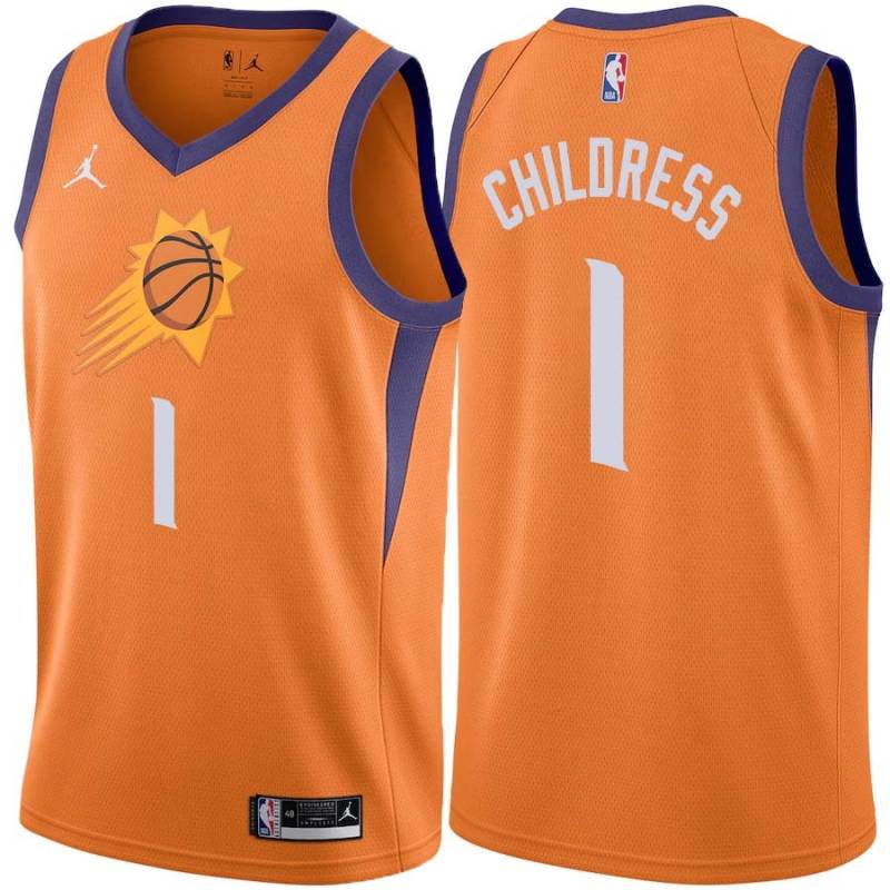 Orange Josh Childress SUNS #1 Twill Basketball Jersey FREE SHIPPING