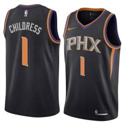 Black Josh Childress SUNS #1 Twill Basketball Jersey FREE SHIPPING