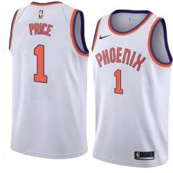 White AJ Price SUNS #1 Twill Basketball Jersey FREE SHIPPING