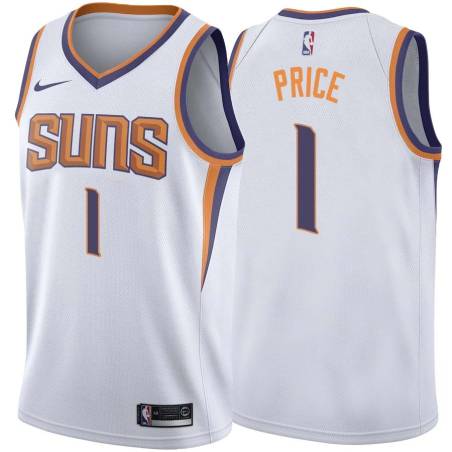 White2 AJ Price SUNS #1 Twill Basketball Jersey FREE SHIPPING