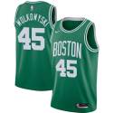 Ruben Wolkowyski Twill Basketball Jersey -Celtics #45 Wolkowyski Twill Jerseys, FREE SHIPPING