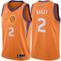 Orange James Bailey SUNS #2 Twill Basketball Jersey FREE SHIPPING