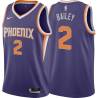 Purple James Bailey SUNS #2 Twill Basketball Jersey FREE SHIPPING