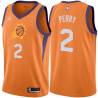 Orange Elliot Perry SUNS #2 Twill Basketball Jersey FREE SHIPPING
