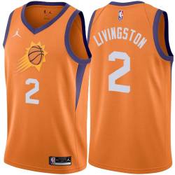 Orange Randy Livingston SUNS #2 Twill Basketball Jersey FREE SHIPPING