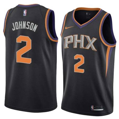 Black Joe Johnson SUNS #2 Twill Basketball Jersey FREE SHIPPING
