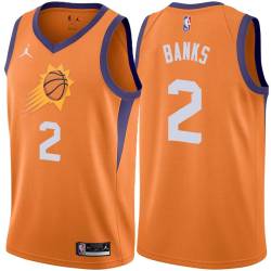 Orange Marcus Banks SUNS #2 Twill Basketball Jersey FREE SHIPPING