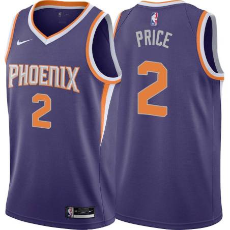 Purple Ronnie Price SUNS #2 Twill Basketball Jersey FREE SHIPPING