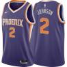 Purple Wesley Johnson SUNS #2 Twill Basketball Jersey FREE SHIPPING