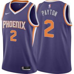 Purple Elfrid Payton SUNS #2 Twill Basketball Jersey FREE SHIPPING