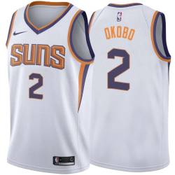 White2 Elie Okobo SUNS #2 Twill Basketball Jersey FREE SHIPPING