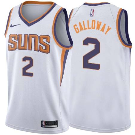 White2 Langston Galloway SUNS #2 Twill Basketball Jersey FREE SHIPPING