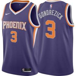 Purple Grant Gondrezick SUNS #3 Twill Basketball Jersey FREE SHIPPING