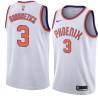 White Grant Gondrezick SUNS #3 Twill Basketball Jersey FREE SHIPPING