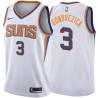 White2 Grant Gondrezick SUNS #3 Twill Basketball Jersey FREE SHIPPING