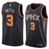 Black Kenny Battle SUNS #3 Twill Basketball Jersey FREE SHIPPING