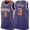 Purple Frank Johnson SUNS #3 Twill Basketball Jersey FREE SHIPPING