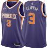 Purple Rex Chapman SUNS #3 Twill Basketball Jersey FREE SHIPPING