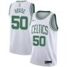 White Eddie House Twill Basketball Jersey -Celtics #50 House Twill Jerseys, FREE SHIPPING