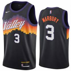 Black_City_The_Valley Stephon Marbury SUNS #3 Twill Basketball Jersey FREE SHIPPING
