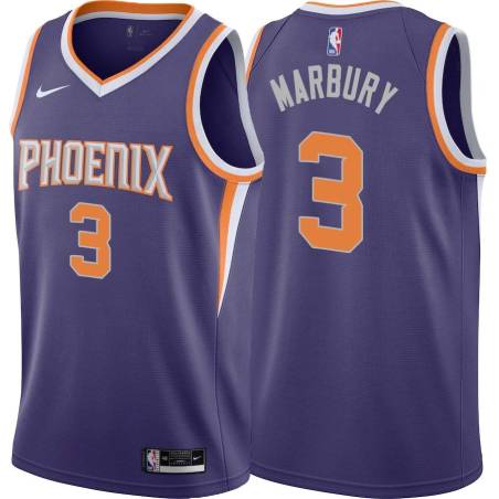 Purple Stephon Marbury SUNS #3 Twill Basketball Jersey FREE SHIPPING